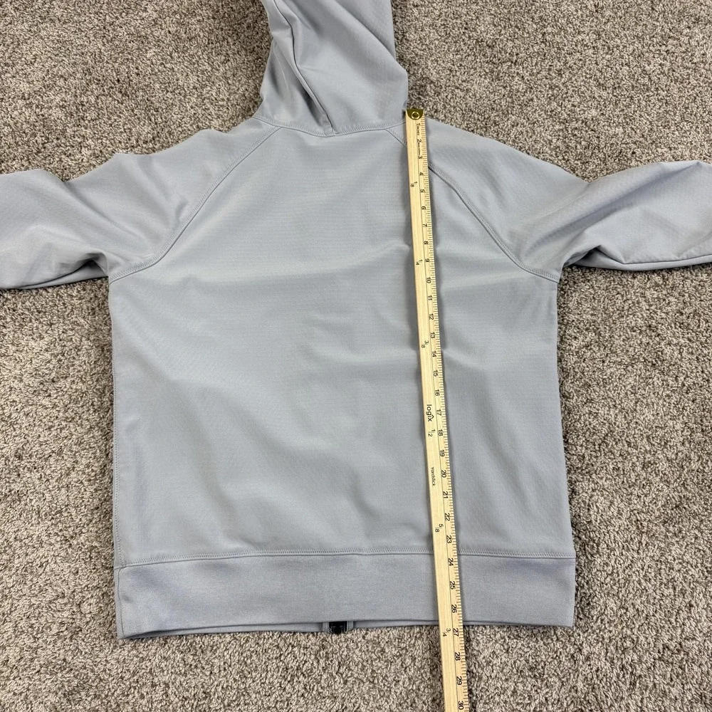 Vintage Nike Hoodie Mens Large Gray Full Zip Sportswear Jacket Waffle Lined Y2K